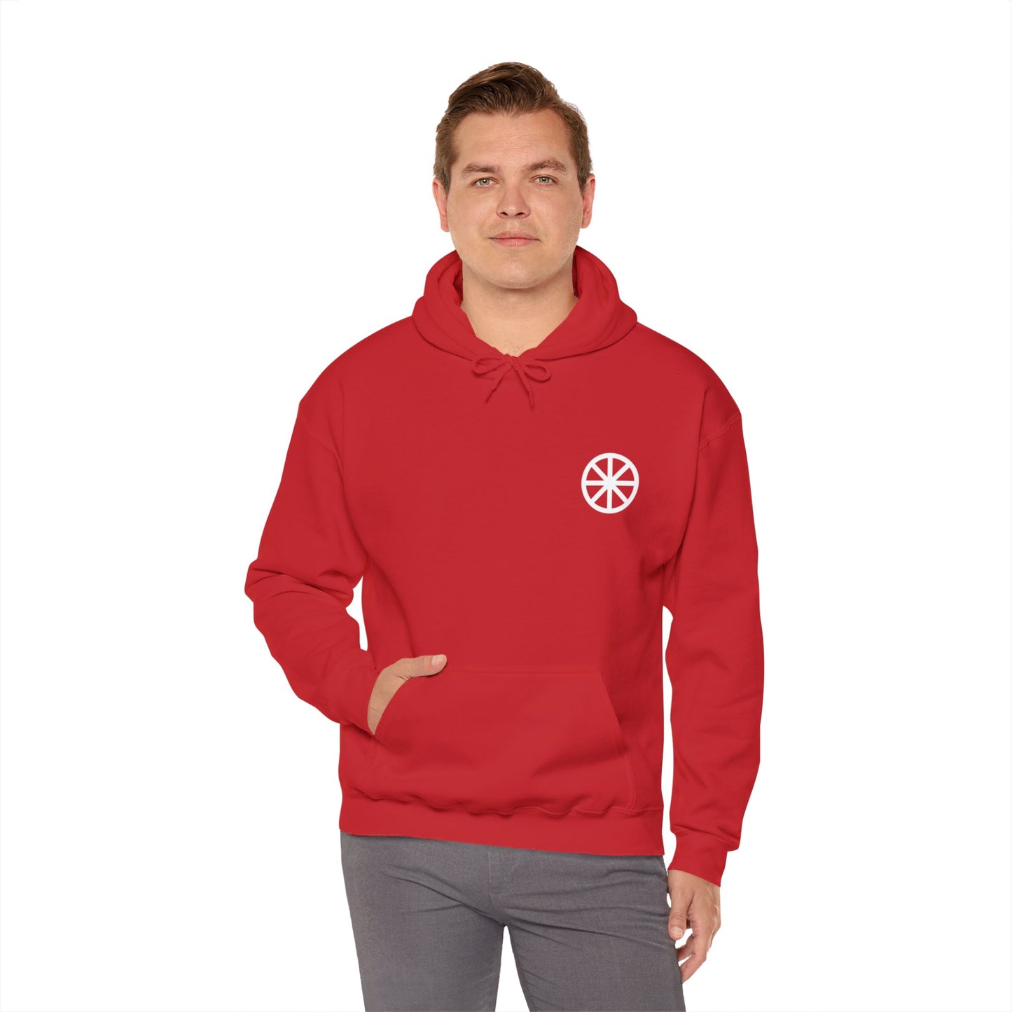 ICHTHYS Wheel Gildan Hooded Sweatshirt