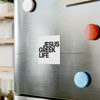 Jesus Greek Life Wordmark Car Magnet