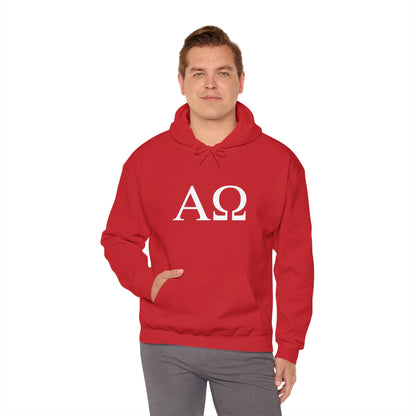 Alpha Omega Hooded Gildan Sweatshirt