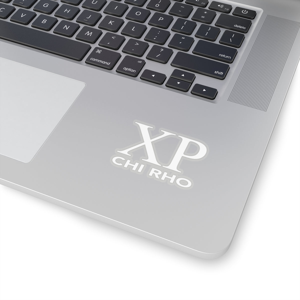 Chi Rho Sticker - White