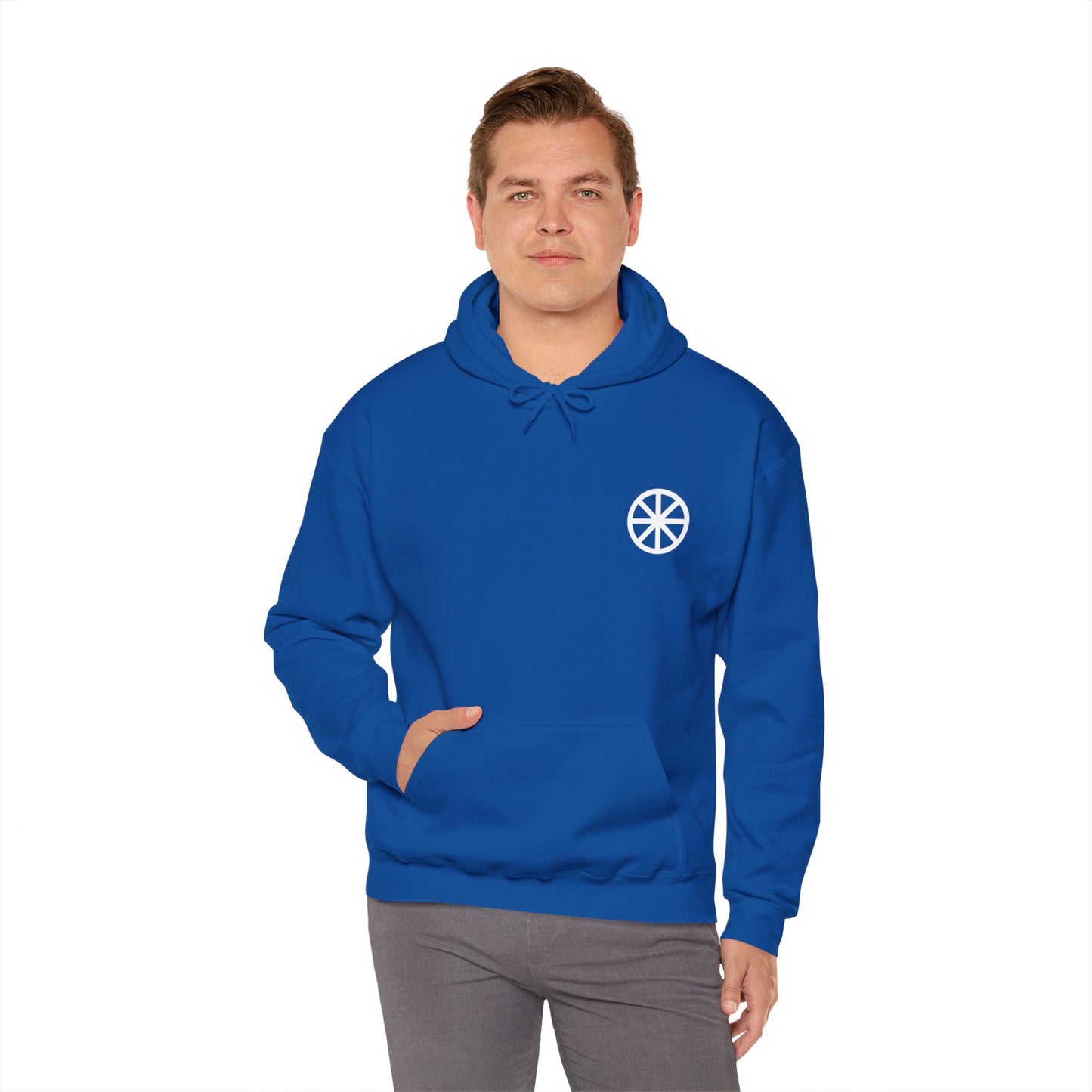 ICHTHYS Wheel Gildan Hooded Sweatshirt