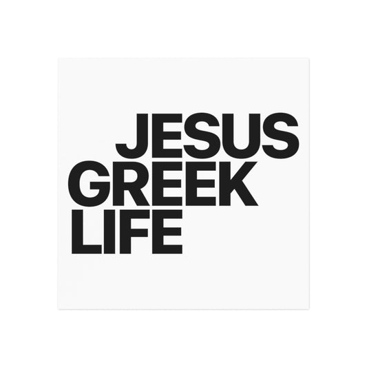 Jesus Greek Life Wordmark Car Magnet