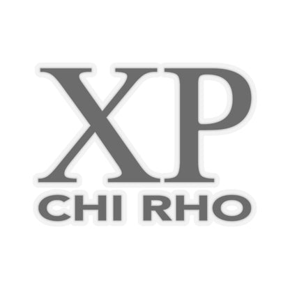 Chi Rho Sticker - Black