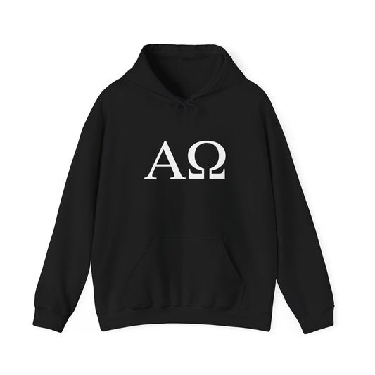 Alpha Omega Hooded Gildan Sweatshirt