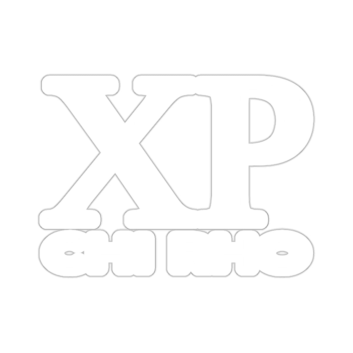 Chi Rho Sticker - White