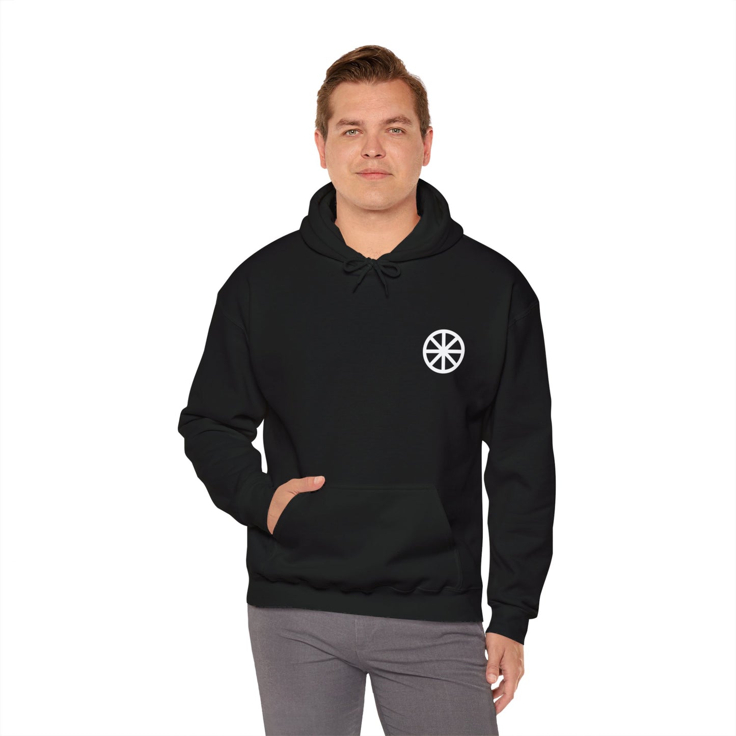 ICHTHYS Wheel Gildan Hooded Sweatshirt