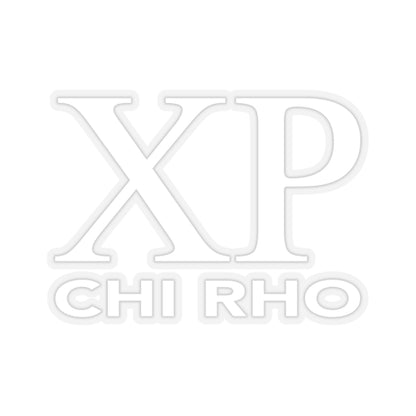 Chi Rho Sticker - White