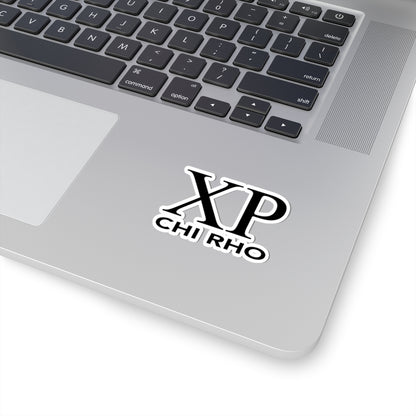 Chi Rho Sticker - Black